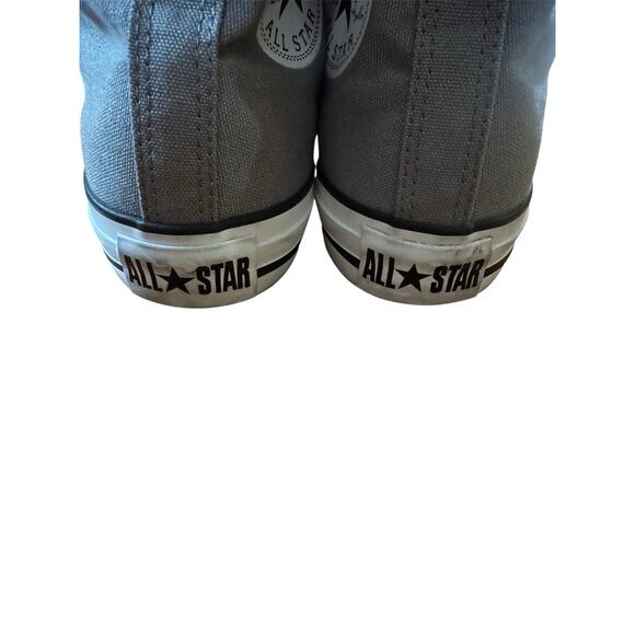 Converse CHUCK TAYLOR ALL STAR High Top Shoe Sneaker Gray Men 5.5 Women 7.5 EUC - Picture 8 of 11